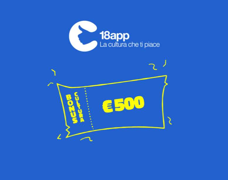 Bonus Cultura 2023: richiedi 500 euro con 18app