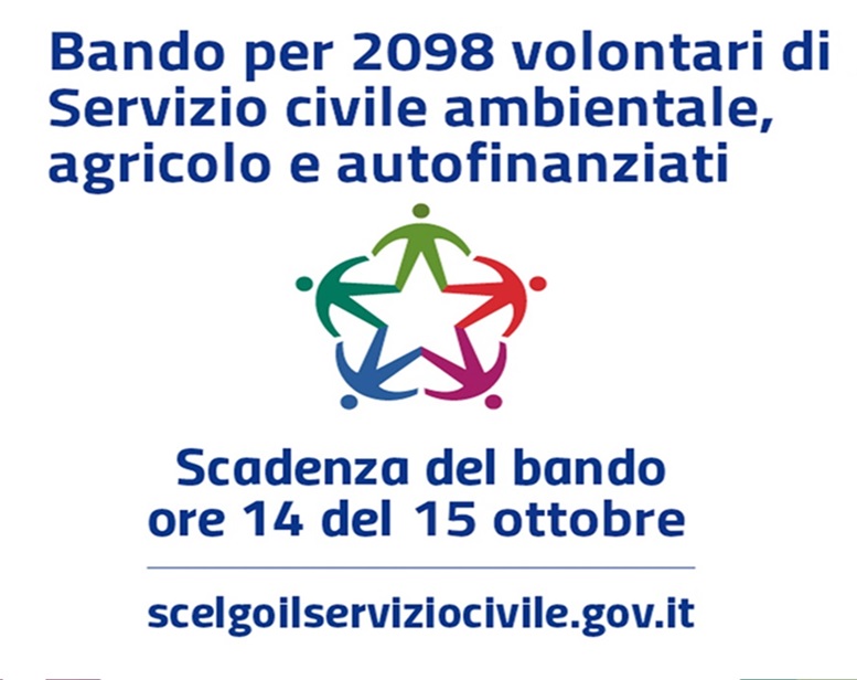 Servizio Civile: 2.098 posti disponibili